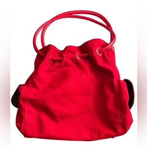 Coldwater Creek Red bag ,faux suede. Excellent conditions inside and out.